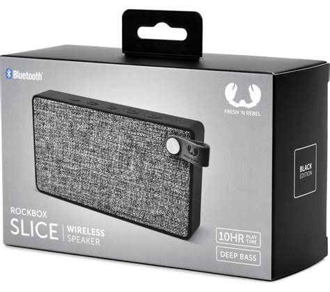 Buy Fresh N Rebel Rockbox Slice Portable Bluetooth Speaker Black