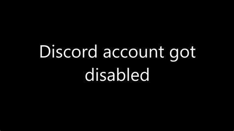 Discord Account Disabled Youtube