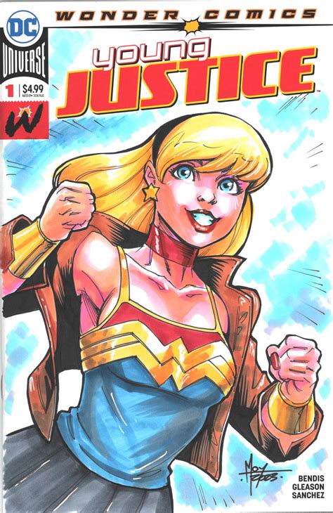 Cassie Sandsmark Wonder Girl Teen Titansyoung Justice Sketch Cover