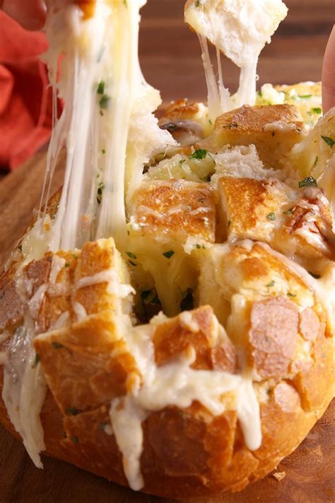 Cheesy Garlic Pull Apart Breaddelish Football Game Appetizers Holiday