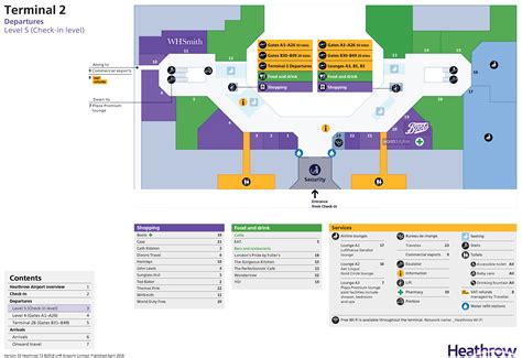 Heathrow Airport Map Lhr Printable Terminal Maps Shops Food