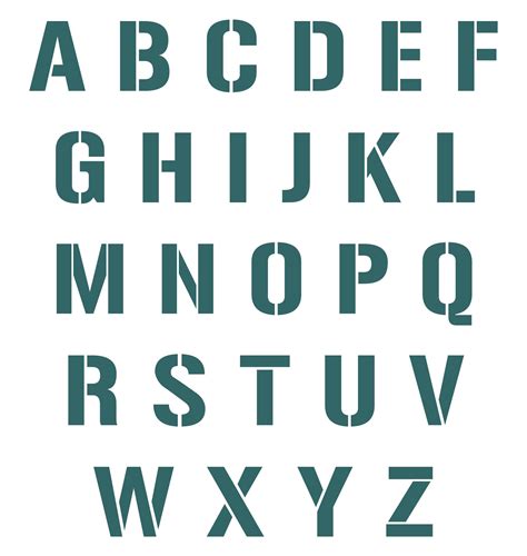 Free Large Printable Letter Stencils