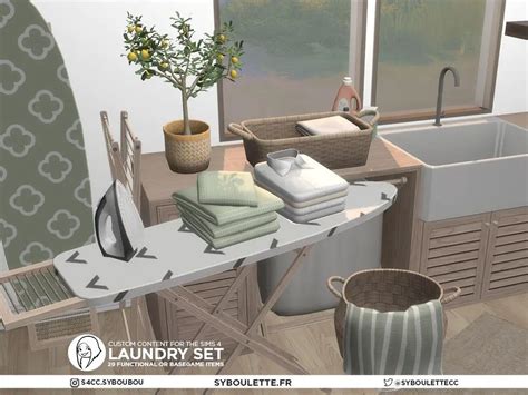 Laundry Cc Sims 4 Syboulette Custom Content For The Sims 4