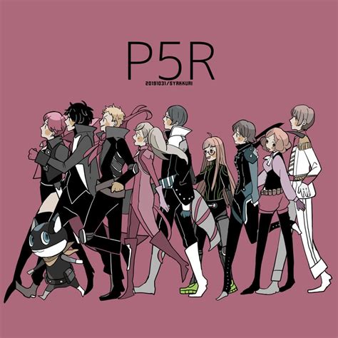 The Phantom Thieves Of Hearts P5 Royal Ver Art By ひゃく Rpersona