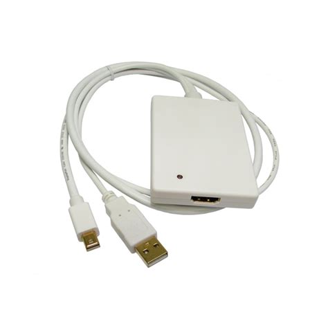 Not all devices support sending an hdmi signal out of a mdp signal, but most do. Cables Direct Ltd Mini DisplayPort to HDMI with USB Audio