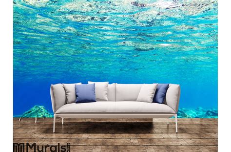 Underwater Background Of Aegean Sea Wall Mural