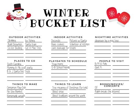 Winter Bucket List Ideas And Activities Jac Of All Things