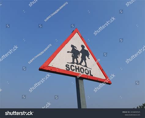 School Ahead Road Sign Over 1273 Royalty Free Licensable Stock Photos