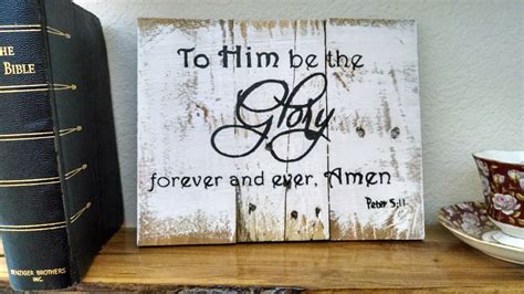 Write them on the studs of your home after your foundation is set. Bible Verse Pallet Board Signs | Jane