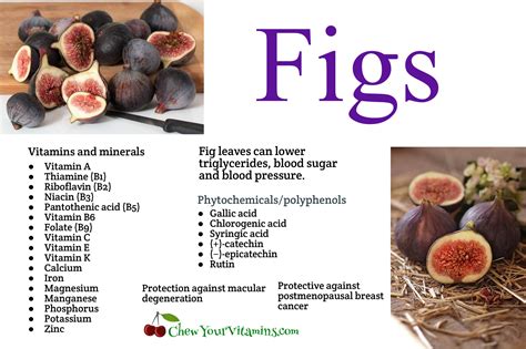 The Health Benefits Of Figs Chew Your Vitamins Fruit Benefits