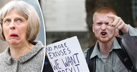 Even theresa may can't wait for the ally pally, showing off. Theresa May is walking in a 'Brexit wonderland', claim ...