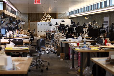 Filedesks Of Architecture Students In The Yale Art And Architecture