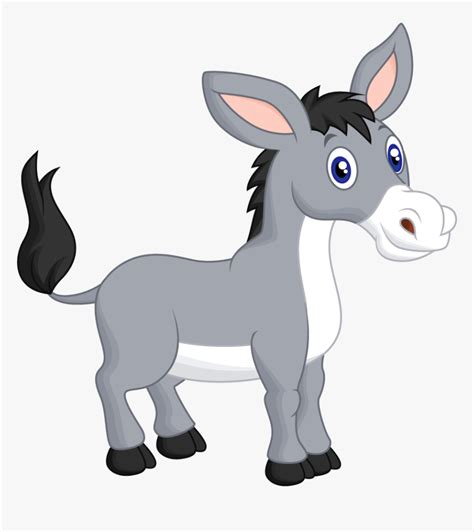 Farm Animals Vector Transparent Cartoons Donkey Cartoon Png Png