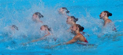 Synchronized Swimming Team Canada Parc Jean Drapeau Mon Flickr