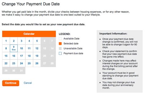 Since the credit card act of 2009 took effect, credit card issuers have been required to have the due date land on the same date each month so users know that they can make their payment on a particular date and always have it. How To Change Credit Card Due Dates Online at Each Bank