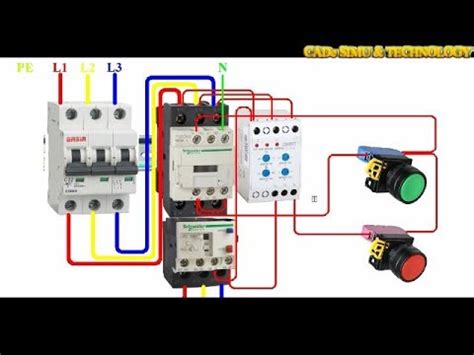 schneider contactor wiring diagram