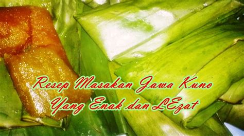Resep Masakan Jawa Kuno Yang Enak dan Lezat - YouTube