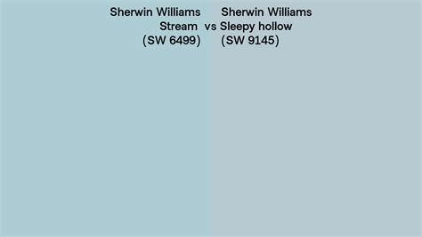 Sherwin Williams Stream Vs Sleepy Hollow Side By Side Comparison