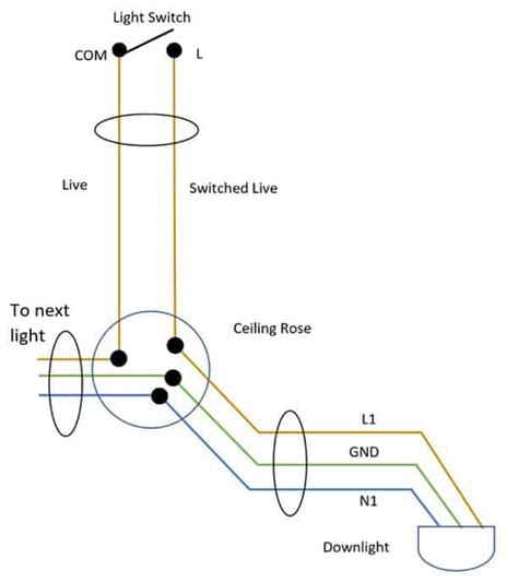 How To Wire Downlights To A Switch Simple Diagram Led And Lighting