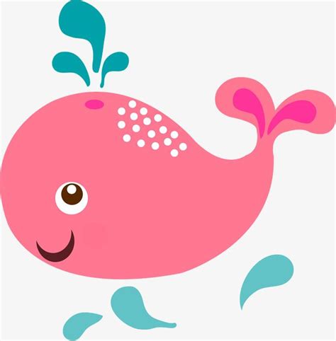 Pink Whale Cartoon Vectorpink Whalepink Whale Cartoonvector Pink