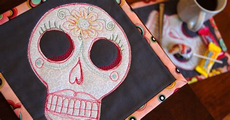 Miss Sews It All Sugar Skull Sewing With Free Skull Template