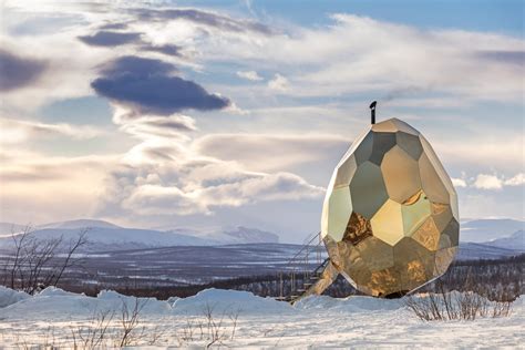 Egg Shaped Sauna Creates Escape For Residents Of Swedish Town Displaced