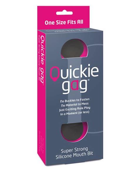 Buy Quickie Bit Gag Black Sex Toy