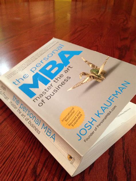 The Personal Mba By Josh Kaufman Business Studies Business Education