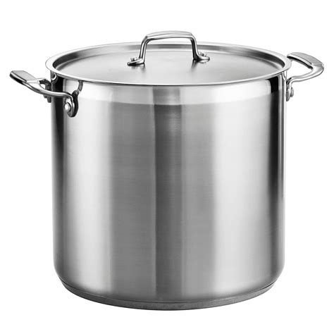 Tramontina Gourmet 20 Quart Covered Stainless Steel Stock Pot