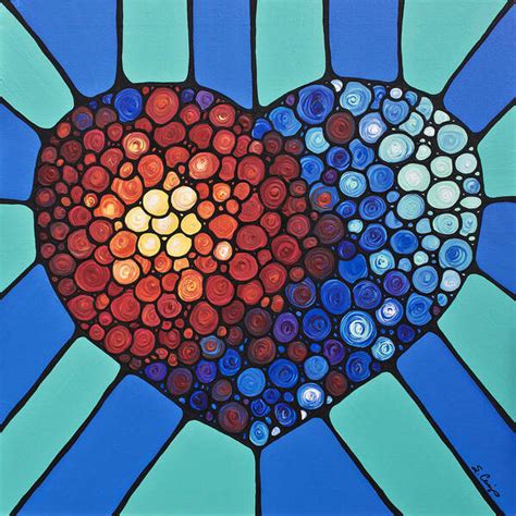Heart Art Love Conquers All 2 Art Print By Sharon Cummings