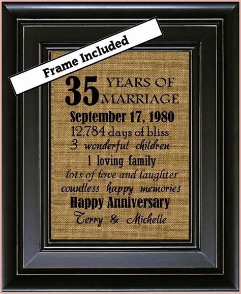 Celebrate every year with creative and heartfelt gifts that show. 15 Wondrous 35 Year Wedding Anniversary Gift #anniversary ...