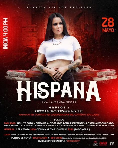 Hispana Mamba Negra Fiestas Ciudad De Mexico Elfestmx