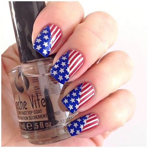 Here i just used a dotting tool to. 29 Fantastic Fourth of July Nail Design Ideas | StayGlam