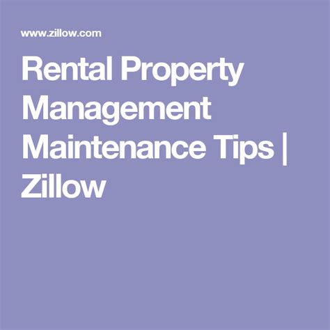 Rental Property Management Maintenance Tips Zillow Rental Property
