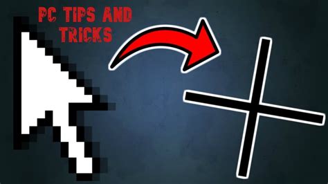 How To Change Your Mouse Pointer How To Get The Cross Pointer