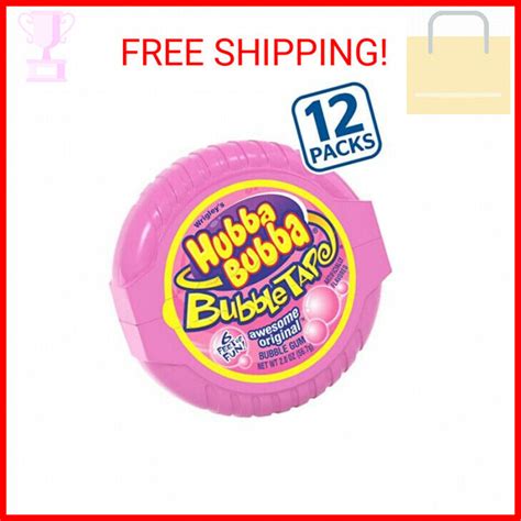 Hubba Bubba Bubble Gum Original Bubble Gum 2 Ounce Pack Of 12