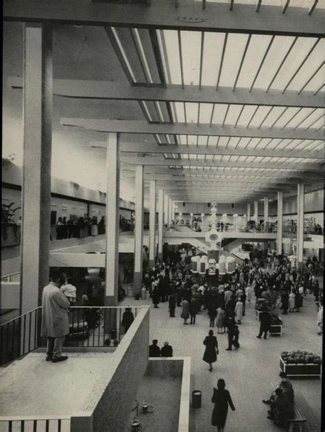 Midtown Plaza Rochester Ny 1962 View From The Terrace Level Of The