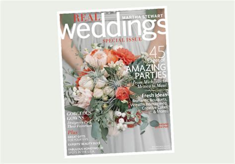 Martha Stewart Weddings Fall Real Weddings Issue Sneak Peek 100 Layer
