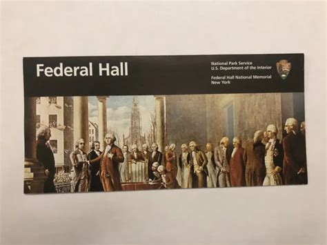 Federal Hall National Memorial Park Unigrid Brochure Map Newest Version