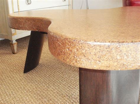 Also available in larger size, 1stdibs reference number lu985022014972 cork sample available upon re. Paul Frankl Cork Top Coffee Table. at 1stdibs