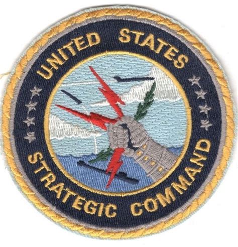 Usaf Air Force Patch Strategic Command Round 3 12 Emblemas