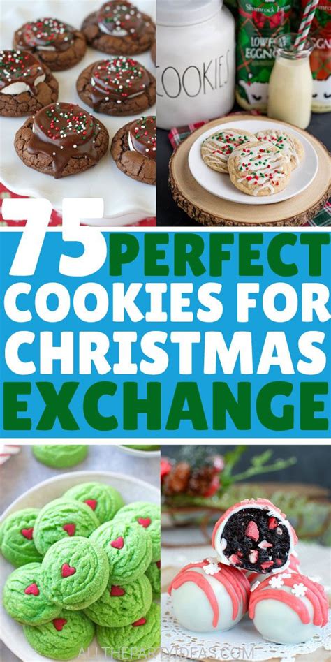 The Top Five Perfect Cookies For Christmas Exchange With Text Overlay