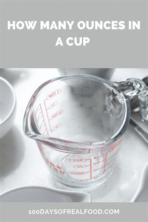 How Many Ounces In A Cup Dry And Liquid Measurements ⋆ 100 Days Of