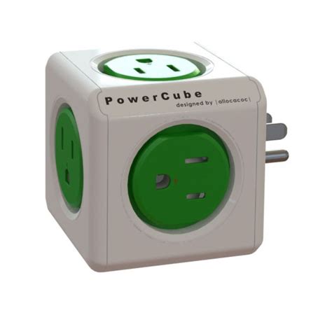 Power Cube 4100usorpc Powercube Original 5 Outlets Green 1 Wireless