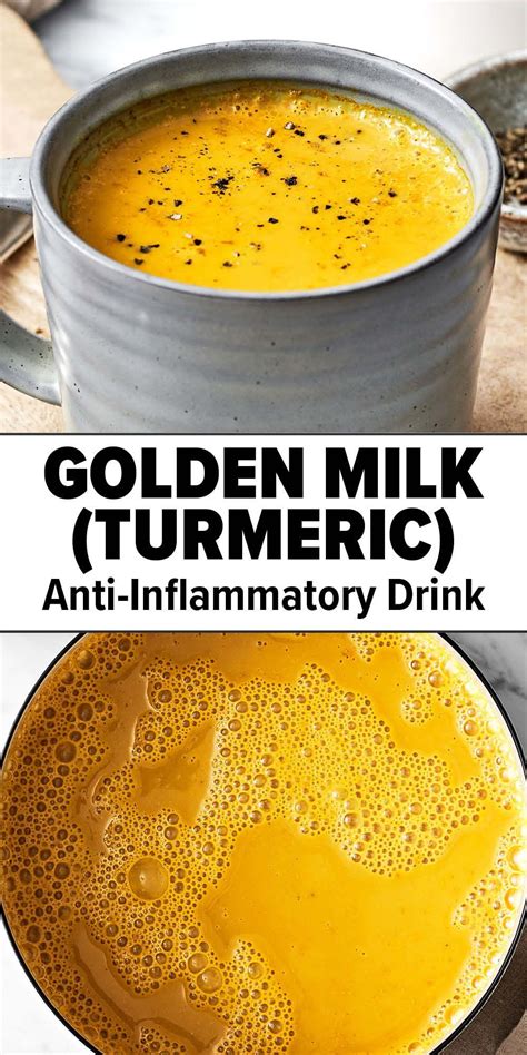 Golden Milk Turmeric Latte Tumeric Drink Recipes Turmeric Milk