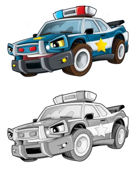 1024 x 1024 jpeg 263kb. Police car cartoon Stockfoto's, Rechtenvrije Police car ...