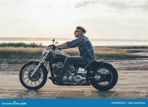 Man Riding Motorcycle Stock Image Image Of Fast Male
