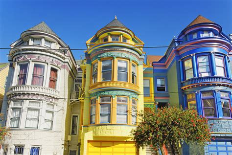 San Francisco Painted Ladies And Victorian Architecture