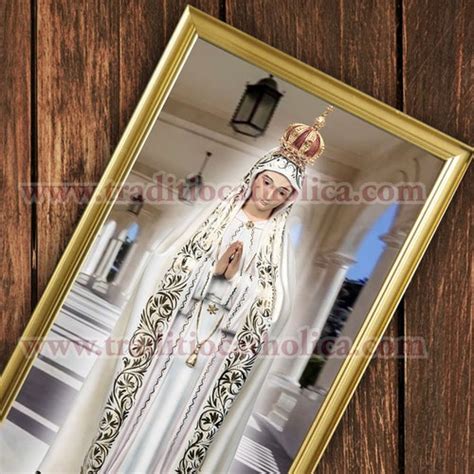 Our Lady Of Fatima Portugal Handcrafted Framed Print And Prayer Info