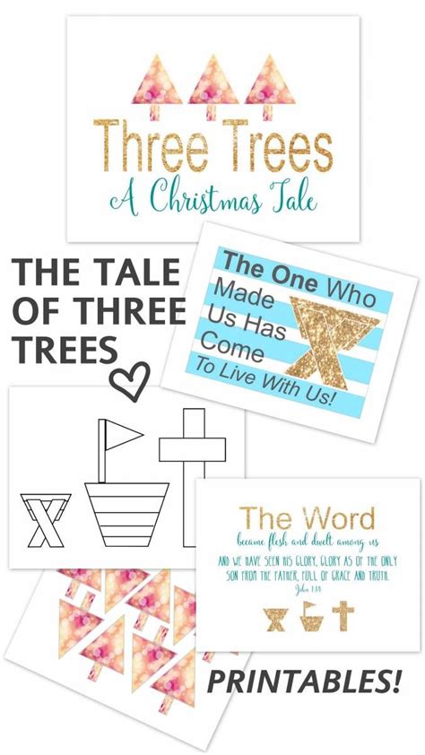 The Tale Of Three Trees Activity Pack All Things With Purpose